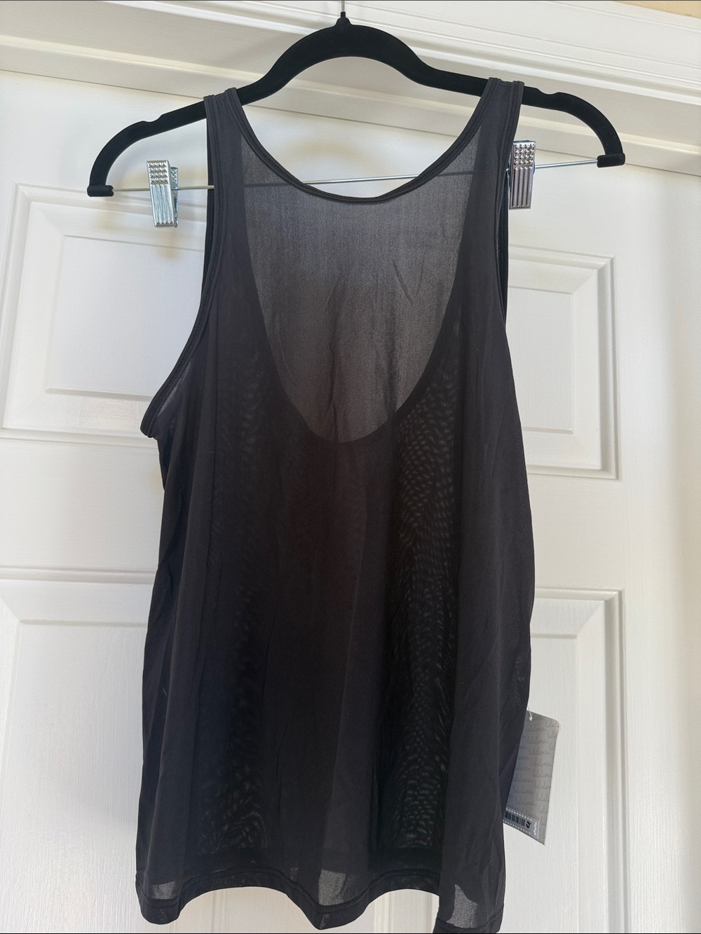 lululemon athletica Black Mesh Tank Top